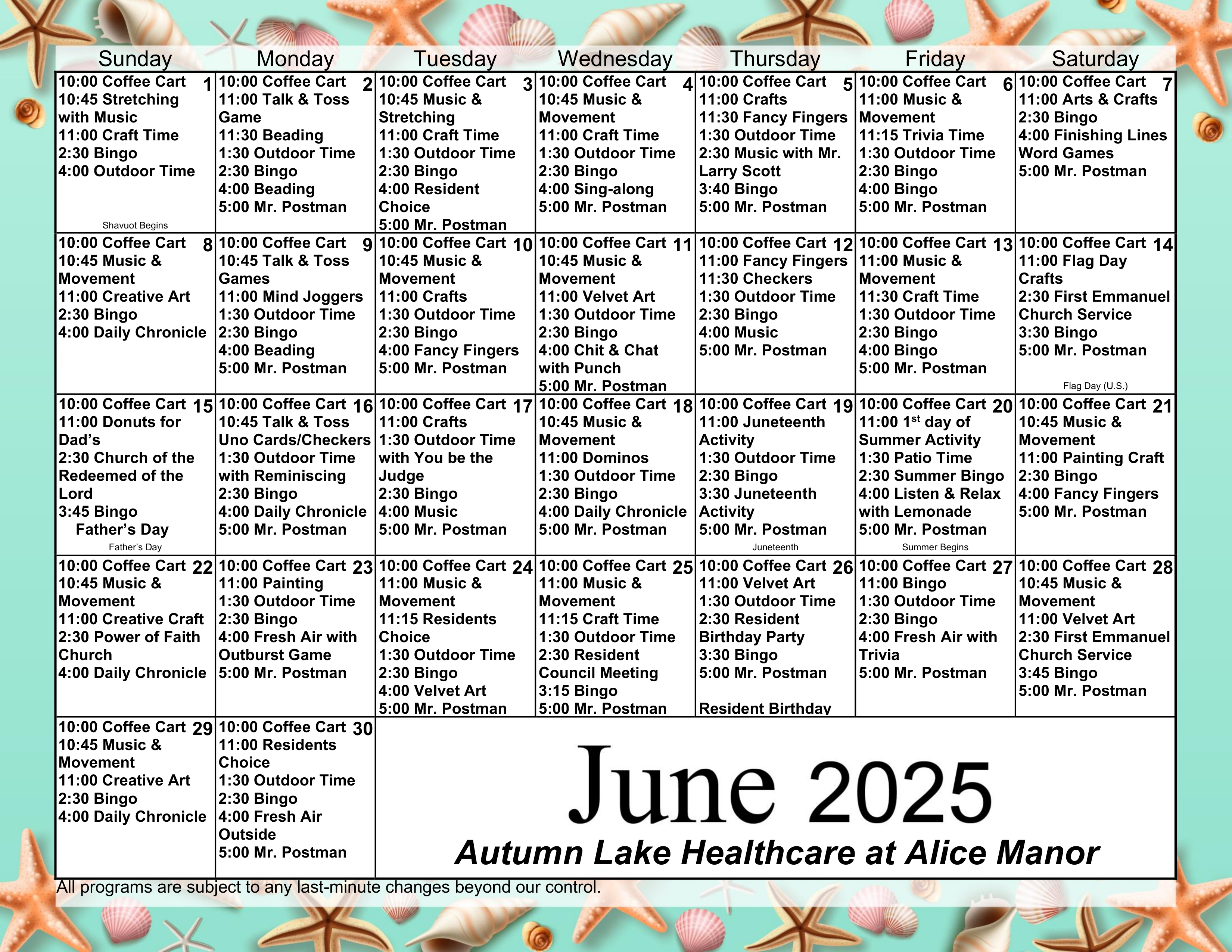 calendar